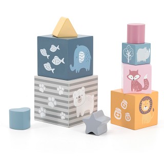 PolarB® Wooden Nesting and Stacking Blocks